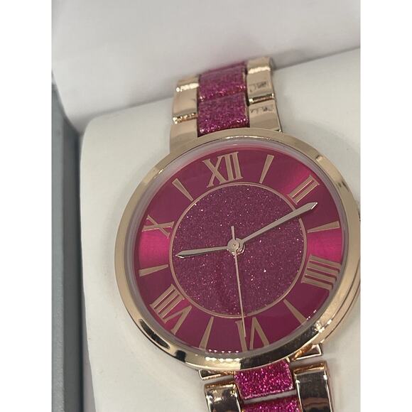 Rose Gold Tone Glitz Women\'s Bracelet Watch Stunning Dial Trendy Fashion NEW main image 10